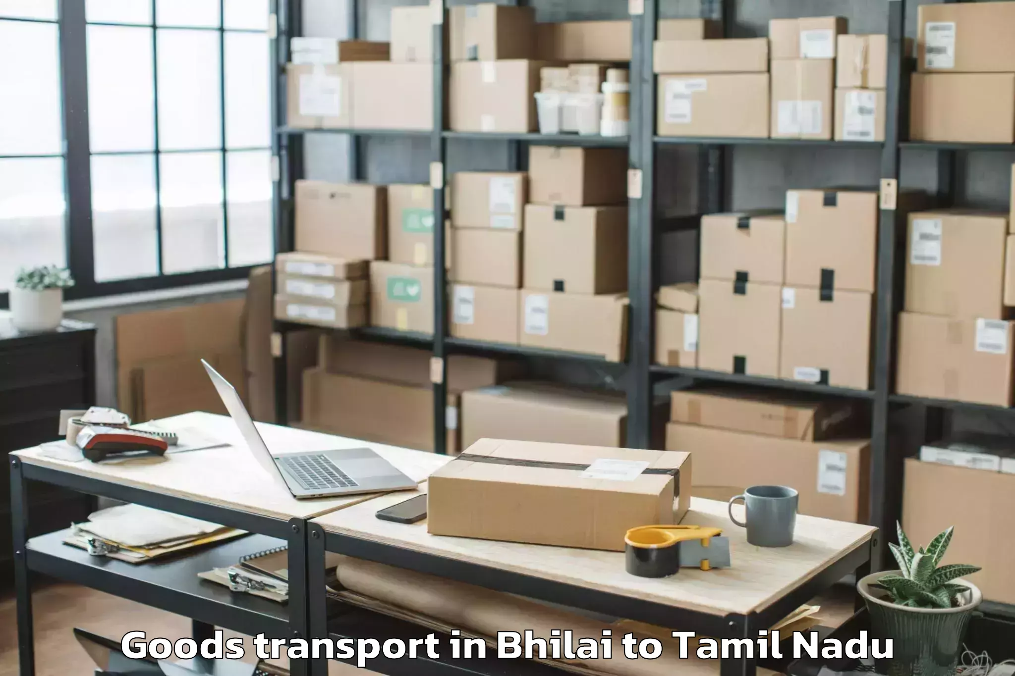 Bhilai to Singapperumalkovil Goods Transport Booking